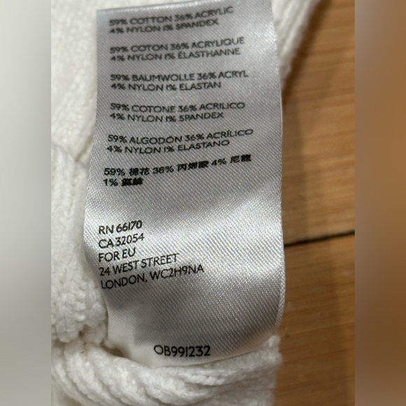 Free People Easy Street Tunic Womens S White Oversized  Ribbed Sweater Pullover - Picture 4 of 11